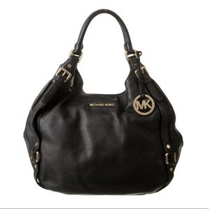Michael Kors black leather Hobo bag